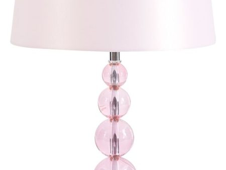 Letty - Pink - Crystal Table Lamp For Sale