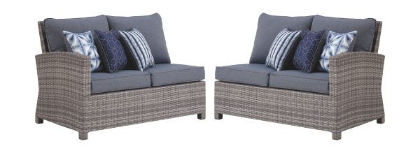 Salem Beach - Gray - 3 Pc. - Sectional Lounge Online Hot Sale