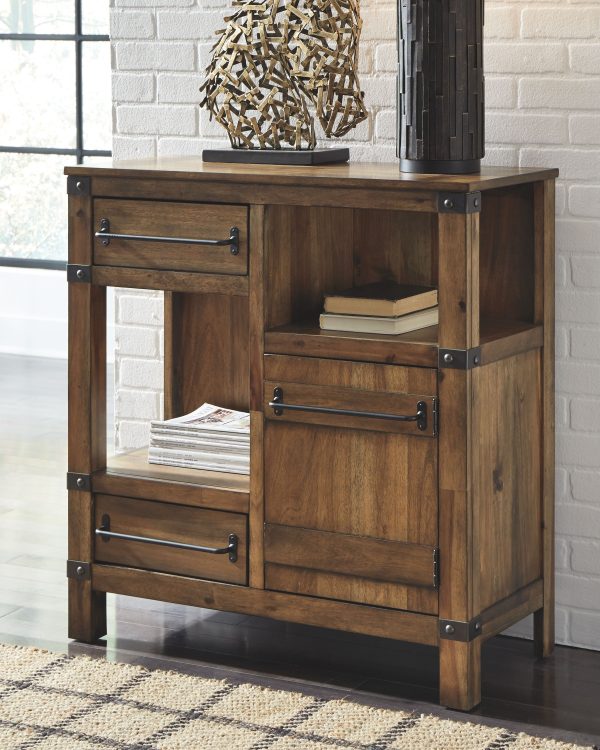 Roybeck - Light Brown   Bronze - Accent Cabinet on Sale