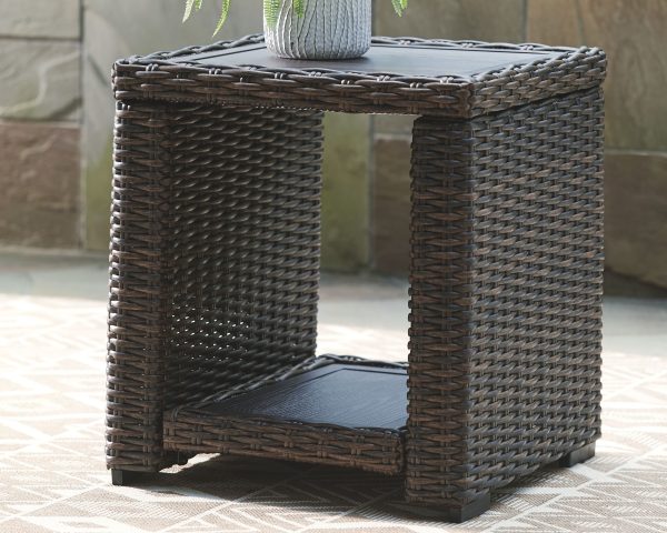 Grasson - Brown - Square End Table Online