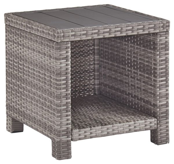 Salem - Gray - Square End Table For Cheap