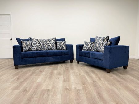 110 Blue Sofa & Loveseat Online Sale