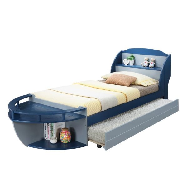 Neptune II - Twin Bed - Gray & Navy Supply