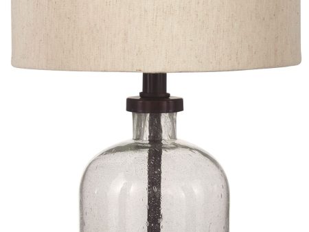 Bandile - Clear   Bronze Finish - Glass Table Lamp Online Sale