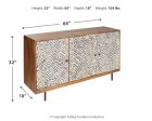 Kerrings - Brown   Black   White - Accent Cabinet Online Sale