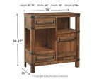 Roybeck - Light Brown   Bronze - Accent Cabinet on Sale