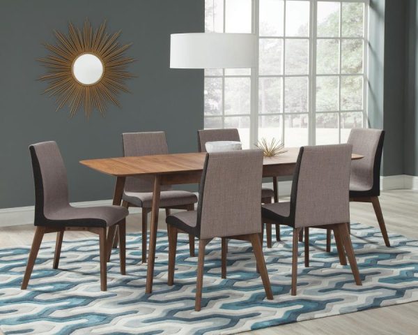 Redbridge - Extension Leaf Dining Table - Natural Walnut Hot on Sale