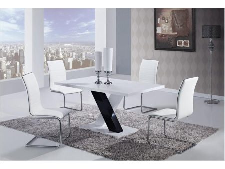 D490dt White Dining Set Cheap