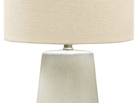 Shavon - Beige   White - Ceramic Table Lamp For Cheap