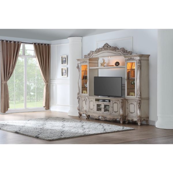 Gorsedd - Entertainment Center - Antique White Supply