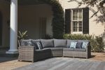 Salem Beach - Gray - 3 Pc. - Sectional Lounge Online Hot Sale