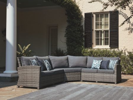 Salem Beach - Gray - 3 Pc. - Sectional Lounge Online Hot Sale