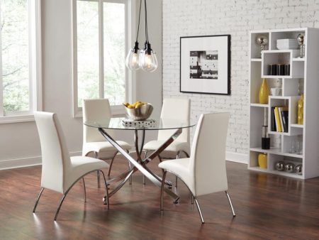 106440 Beckham White Dining Set Supply