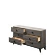 Avantika - Dresser - Faux Marble & Rustic Gray Oak Sale