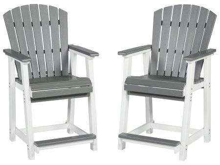 Transville - Gray   White - Barstool (Set of 2) Online Sale