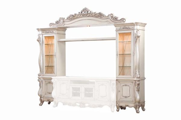 Gorsedd - Entertainment Center - Antique White Supply