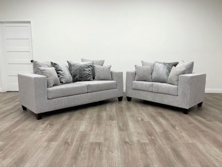 110 Dove grey Sofa & Loveseat Fashion