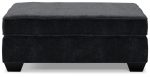 Lavernett - Charcoal - Oversized Accent Ottoman For Sale