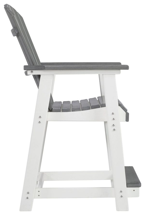 Transville - Gray   White - Barstool (Set of 2) Online Sale