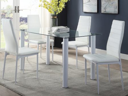 5538 Florian White Dining Set Online Sale