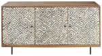 Kerrings - Brown   Black   White - Accent Cabinet Online Sale