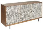 Kerrings - Brown   Black   White - Accent Cabinet Online Sale