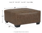 Abalone - Chocolate - Oversized Accent Ottoman Discount