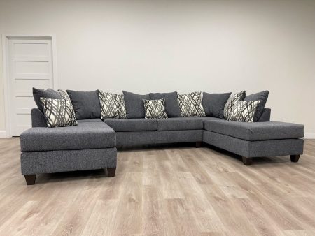 111 Steel Grey Sectional Online Sale