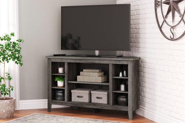 Arlenbry Corner TV Stand with Electric Fireplace Online Sale