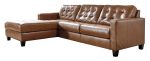 Baskove 2 Piece Leather Sectional Cheap