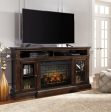 Roddinton XL TV Stand w Fireplace Option For Cheap