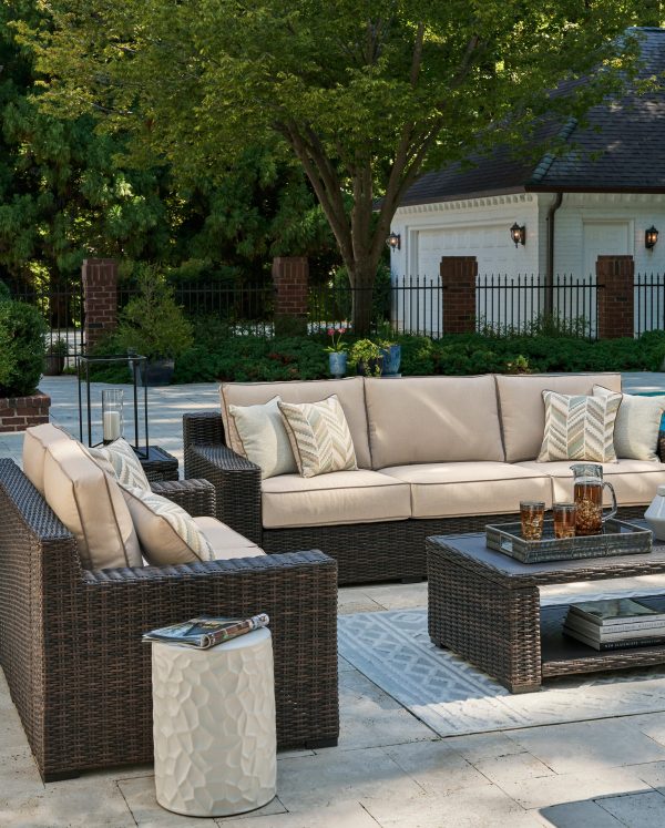 Coastline Bay Outdoor Sofa with Cushion Discount