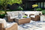 Sandy Bloom Outdoor Sofa with Cushion Fashion