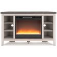 Dorrinson Corner TV Stand with Electric Fireplace Sale