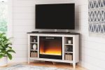 Dorrinson Corner TV Stand with Electric Fireplace Sale