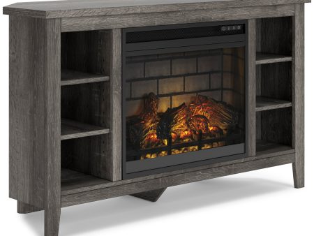 Arlenbry Corner TV Stand with Electric Fireplace Online Sale