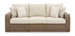 Sandy Bloom Outdoor Sofa with Cushion Fashion