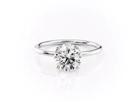 The Ashley Set With A 1.5 Carat Round Moissanite Online now