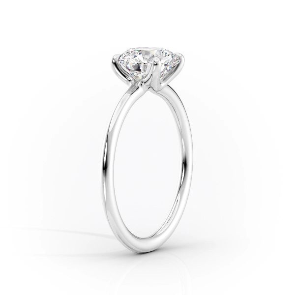 The Ashley Set With A 4 Carat Round Moissanite Online now