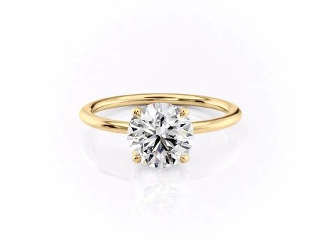 The Ashley Set With A 3.5 Carat Round Moissanite For Discount